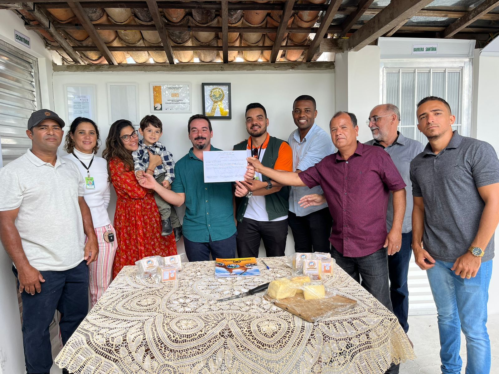 Certificacão do SIM da Queijaria e Fazenda Licurizal em Santanópolis