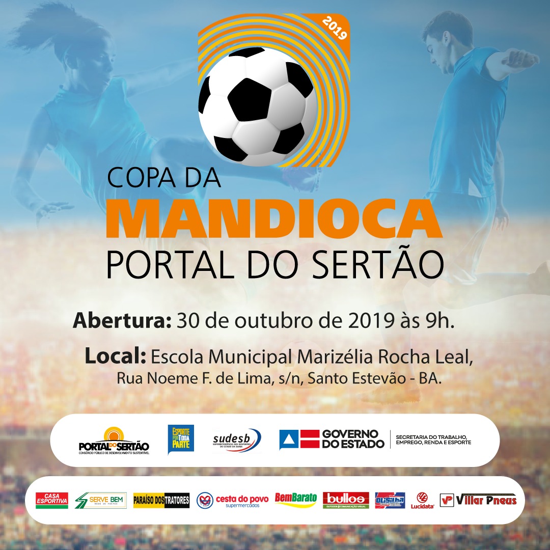 Lançamento da Copa da Mandioca 2019 será realizado em Santo Estêvão