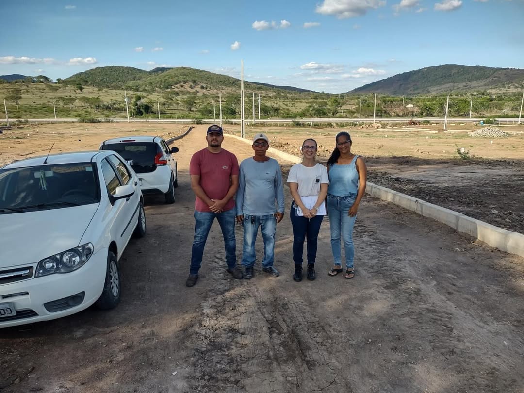 Visita técnica de inspeção no loteamento em Ipecaetá
